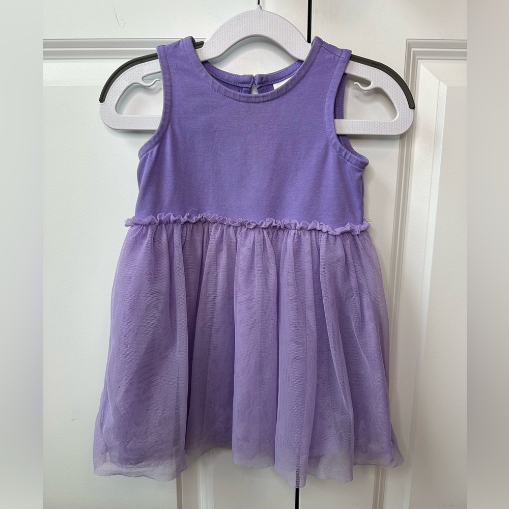 Hanna Andersson Tulle Tank Dress Purple (Size 80/18-24 Months)